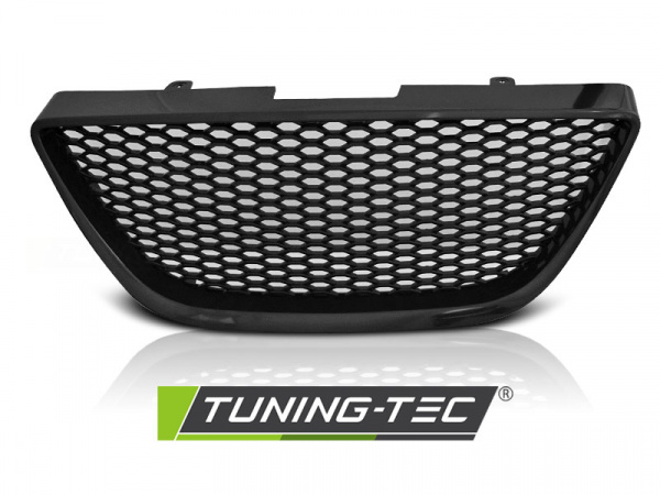 Upgrade Sportgrill / Kühlergrill für Seat Ibiza 6J 08-12 schwarz in Wabengitter Design